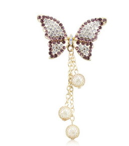 Designer Butterfly Shoe Charm Bling Rhinestone Shoe Accessory - Multiple Colors