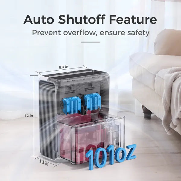 3L Electric Dehumidifier for 20m² Rooms, Ultra Quiet, Peltier Technology