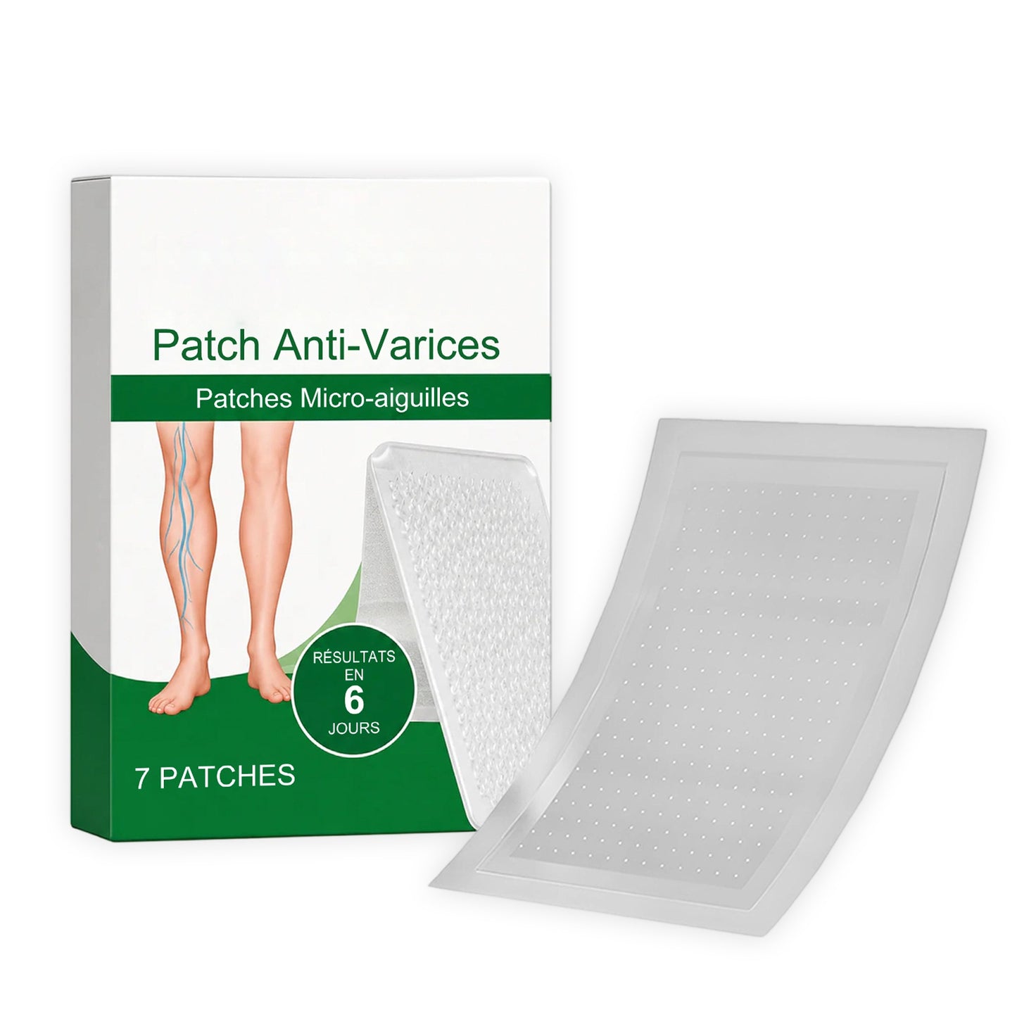 Leg Soothing Patches for Skin Relief - 7 Pack Natural Topical Relief