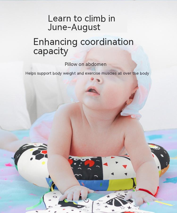 Baby U-Shaped Learning Pillow for Infants - Soft Polyester Fiber Support