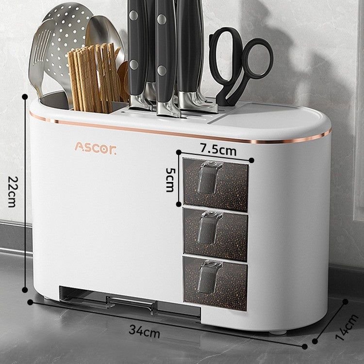 Multifunctional Kitchen Shelf Organizer for Condiments and Utensils
