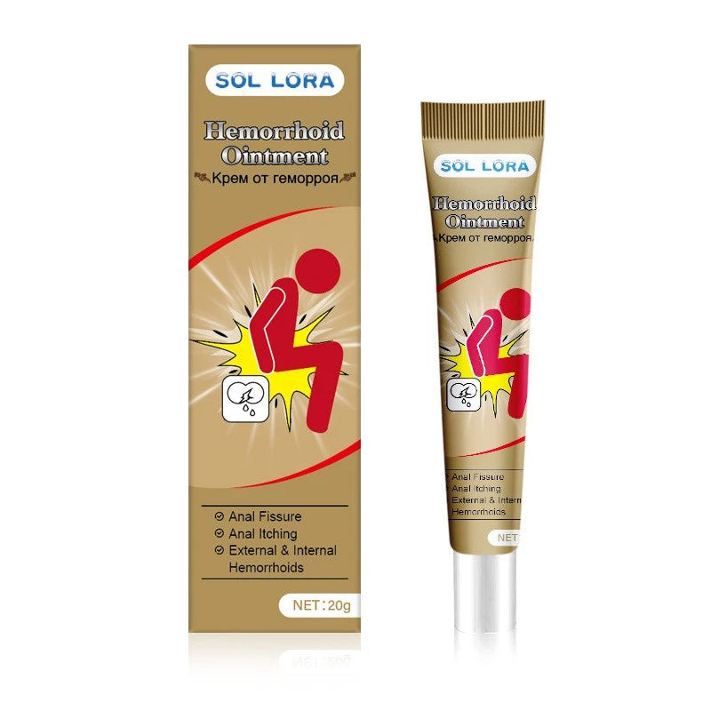 Natural Herbal Hemorrhoid Relief Cream - 20g Soothing Ointment