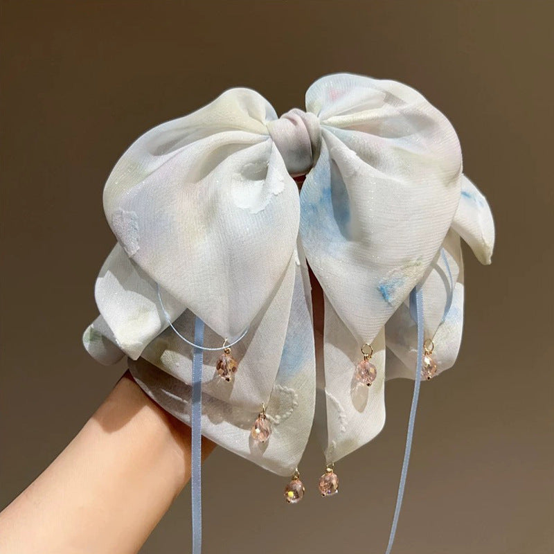 Tie-Dye Bow Hair Clip Barrette