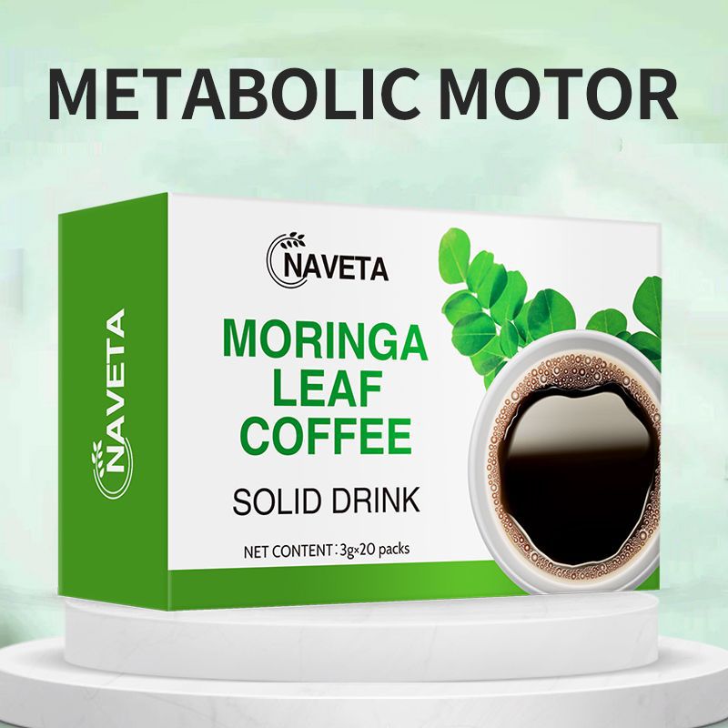Moringa Leaves Black Coffee - Natural Ground Coffee for Health & Energy - 3g x 20 Packs