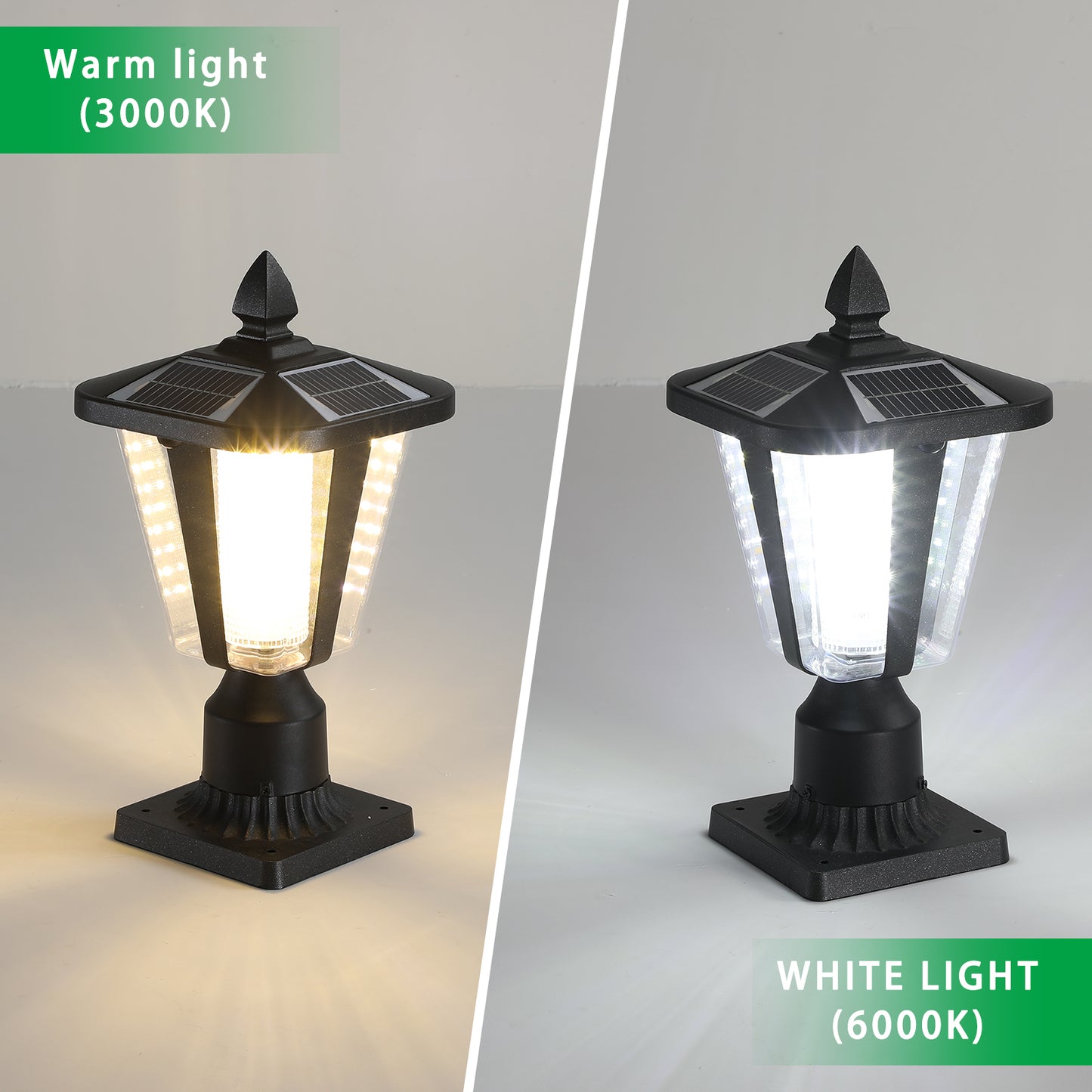 Solar Powered Outdoor Lantern - Modern LED Garden Light