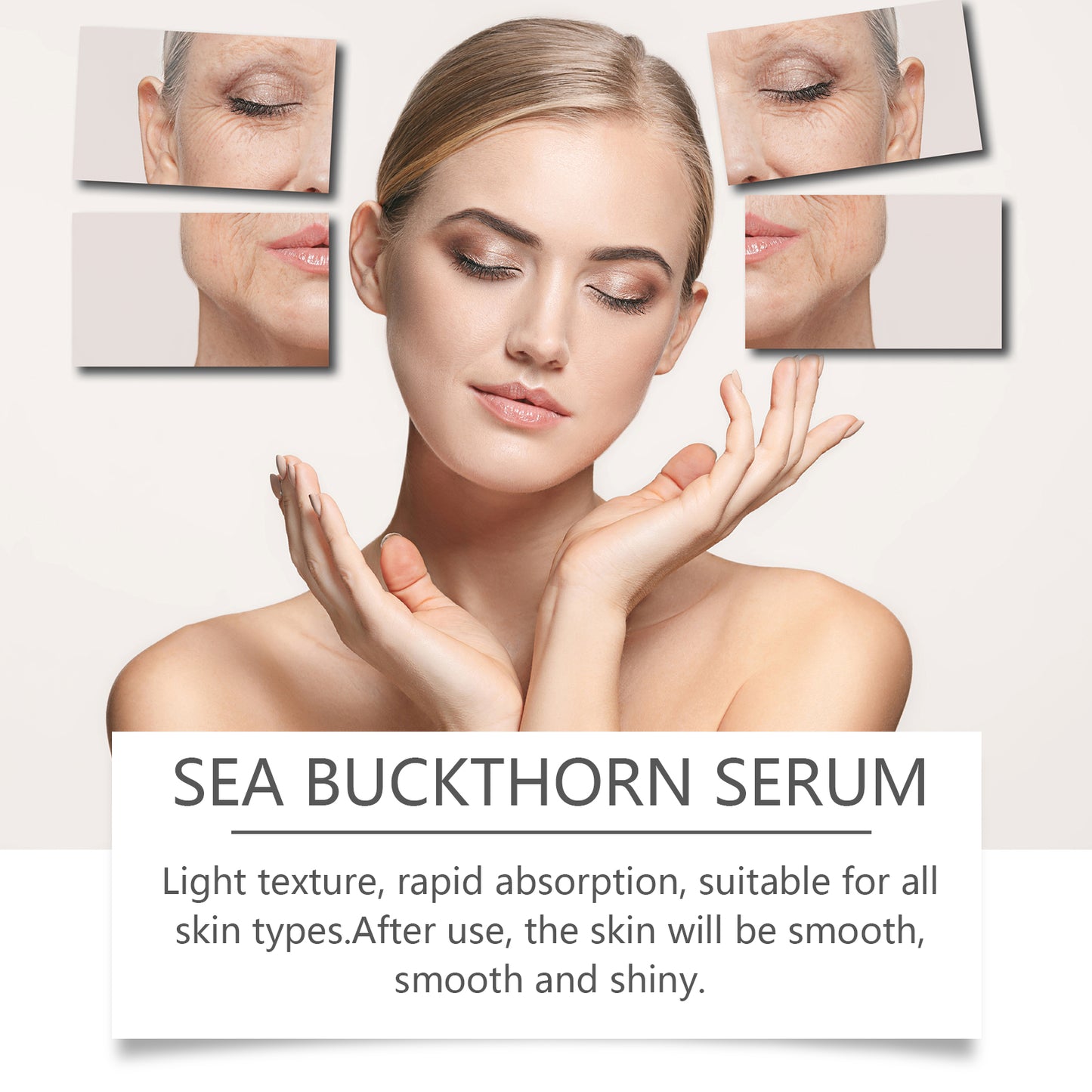 Sea Buckthorn Moisturizing Face Serum with Hyaluronic Acid - 30ml