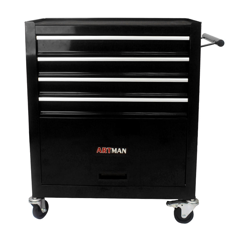 Multifunctional Tool Cart with 4 Drawers and Wheels - Steel Garage Storage