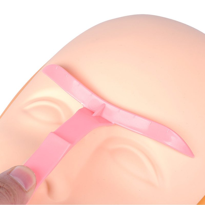 Eyebrow Stencil Set - 4pc Plastic Positioning Tool