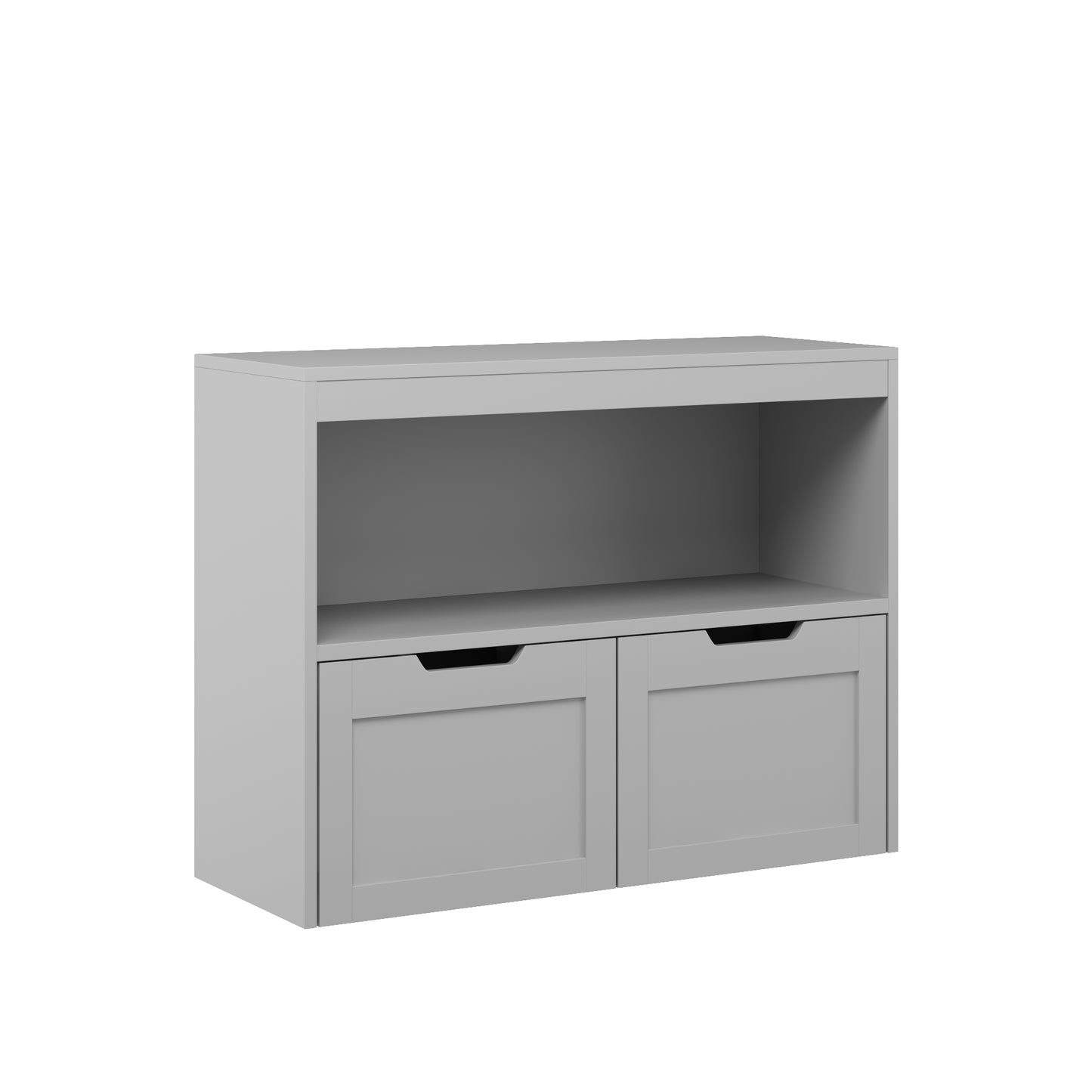 Gray Book Organizer & Toy Storage Cabinet - Large Capacity