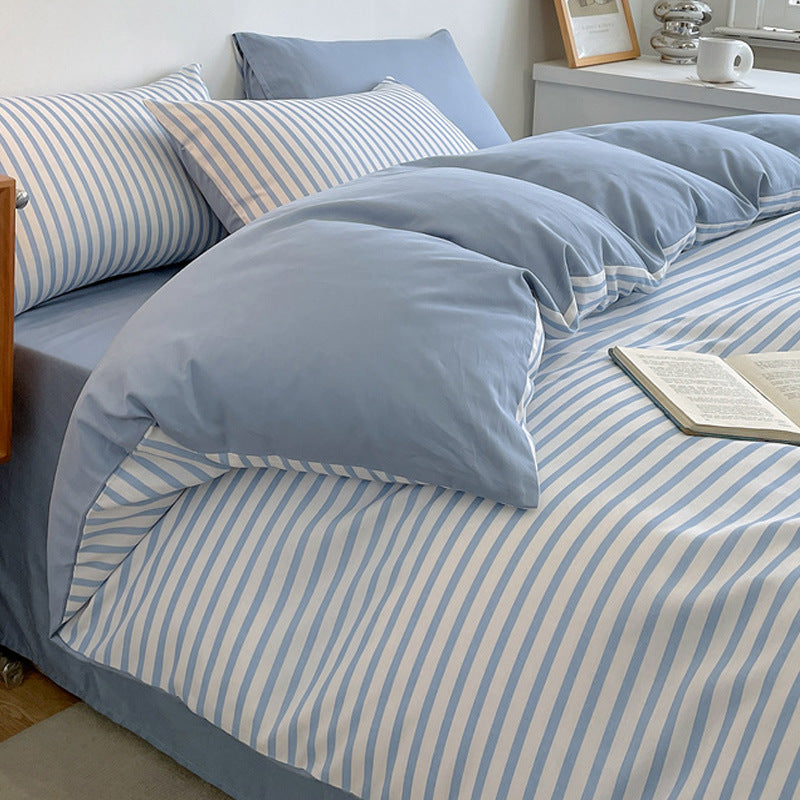 Pure Cotton Four-Piece Quilt Cover Set - Multiple Sizes & Patterns