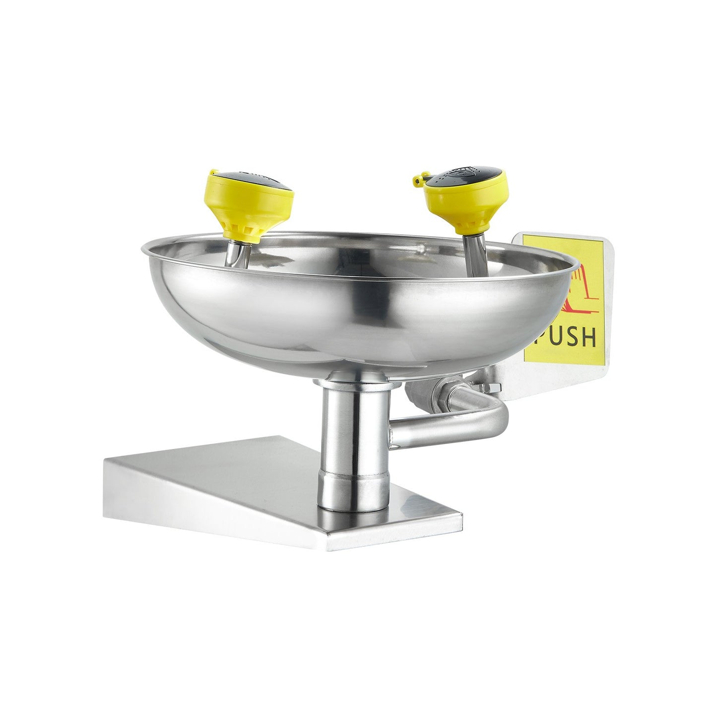 Emergency Eyewash Station - Stainless Steel Wall-Mounted