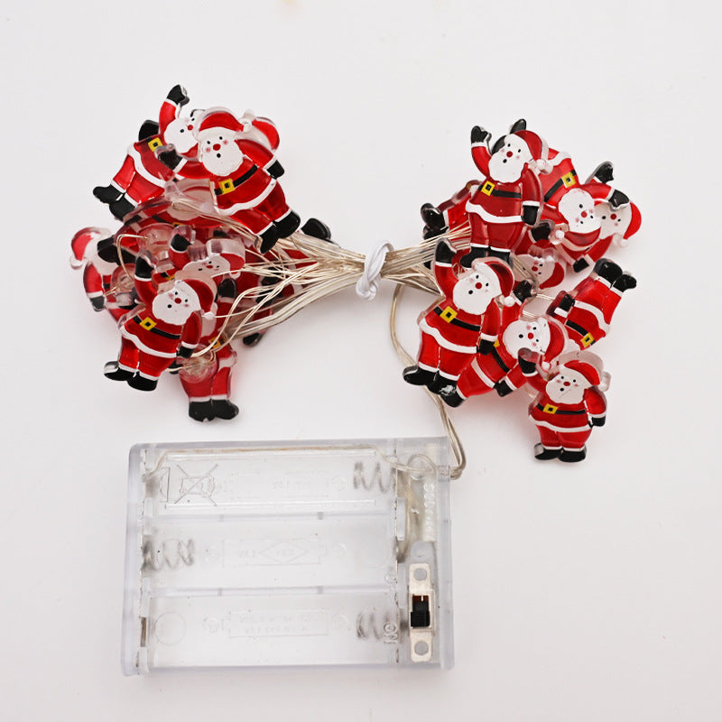 Christmas Santa Claus String Lights - Decorative Holiday LED Lighting