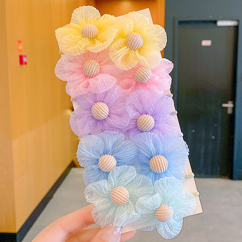 Baby Head Flower Princess Headband - Colorful Hair Accessory for Infants & Toddlers