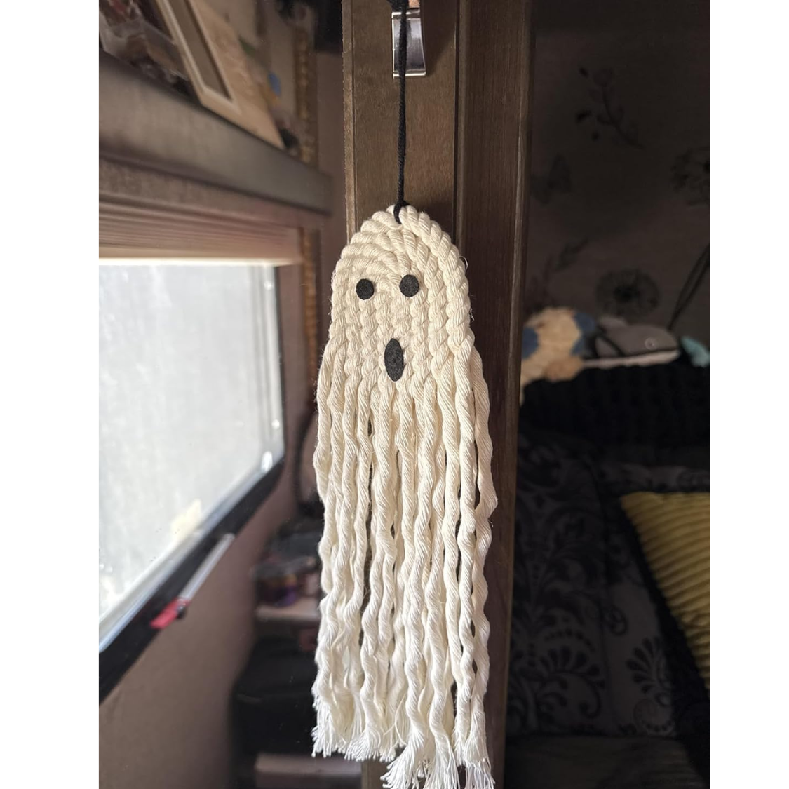 14 Inch Handmade Cute Ghost Halloween Decor - Indoor & Outdoor