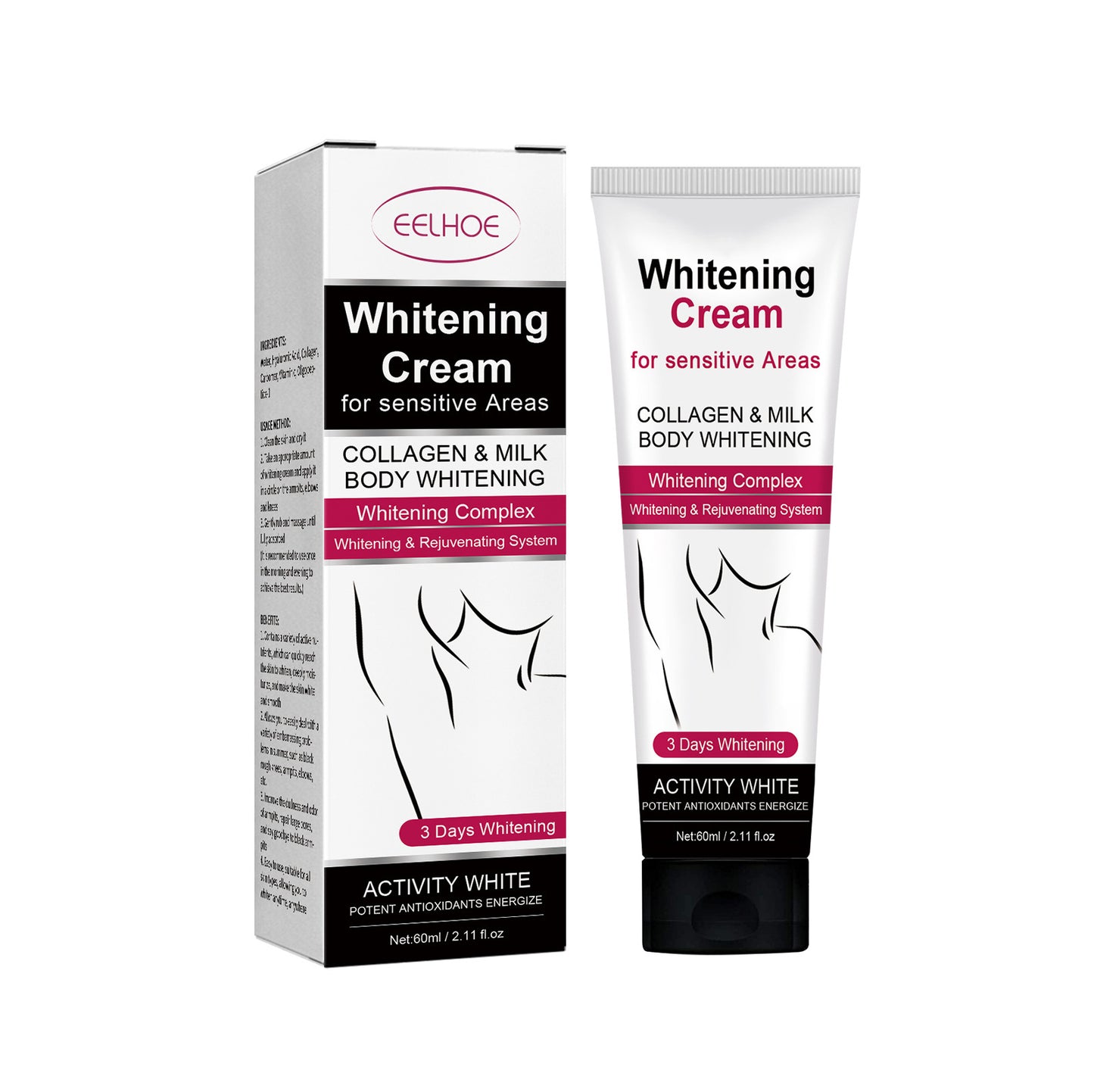 Underarm Melanin Nourishing Skin Care Cream - 60ml Moisturizer for Ladies