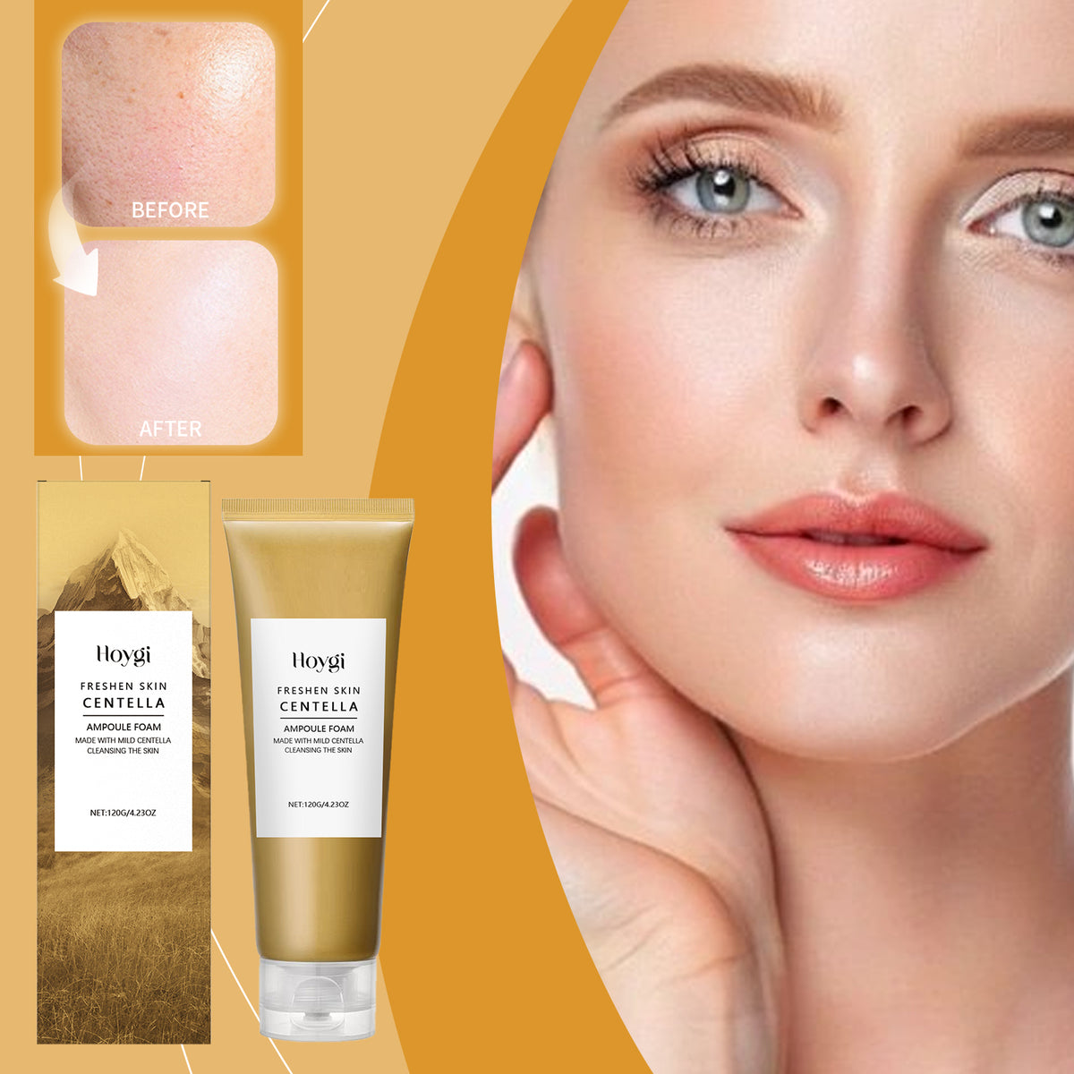 Moisturizing Facial Cleansing Milk with Snow Grass & Hyaluronic Acid - 120g