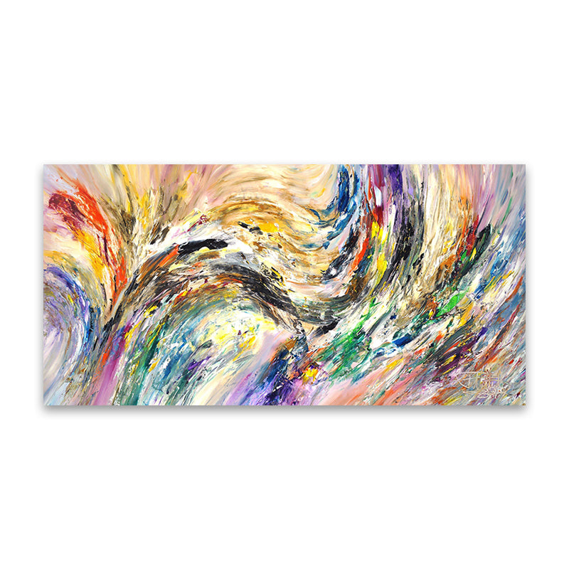 Custom Inkjet Canvas Painting with Framed Triptych Wall Art