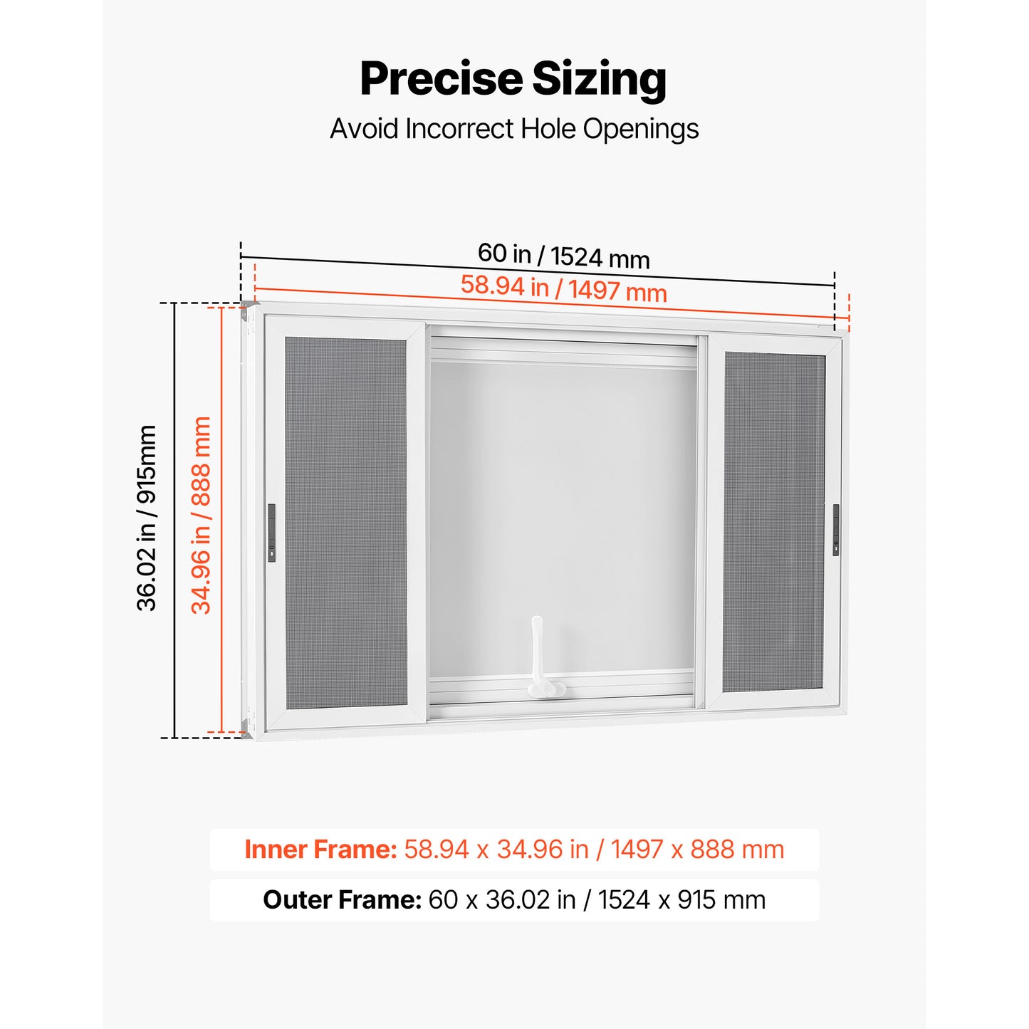 Aluminum Concession Window 60x36 for Food Truck Service with Sliding Screens Rainproof
