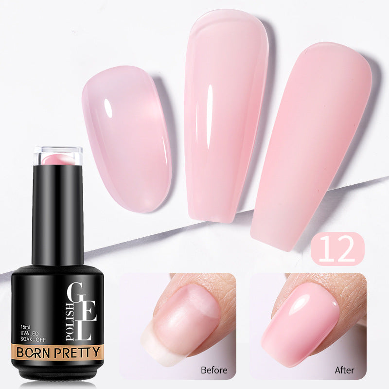 Transparent Gel Nail Powder - Phototherapy Adhesive