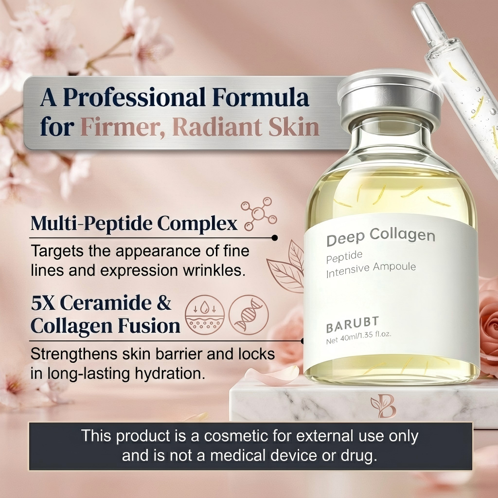 Deep Collagen Peptide Intensive Ampoule Serum - 40ml Hydrating Face Treatment