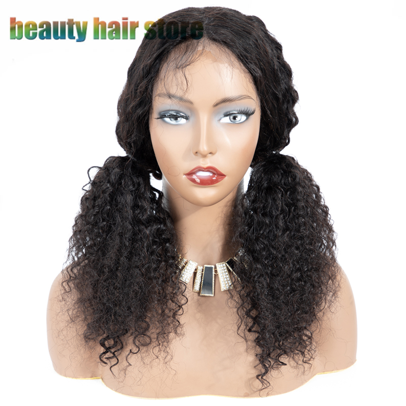 Brazilian Kinky Curly Human Hair Wigs with Lace Front - Natural Color & Lengths