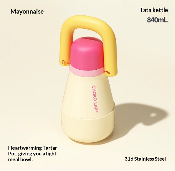 Large Capacity Insulated Water Bottle with Straw - Portable Drinkware for Women