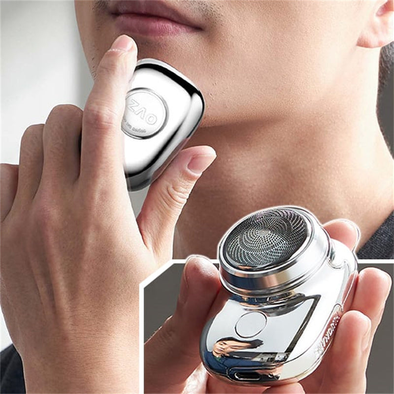 Mini Portable Electric Shaver for Men USB Rechargeable Waterproof Cordless Razor