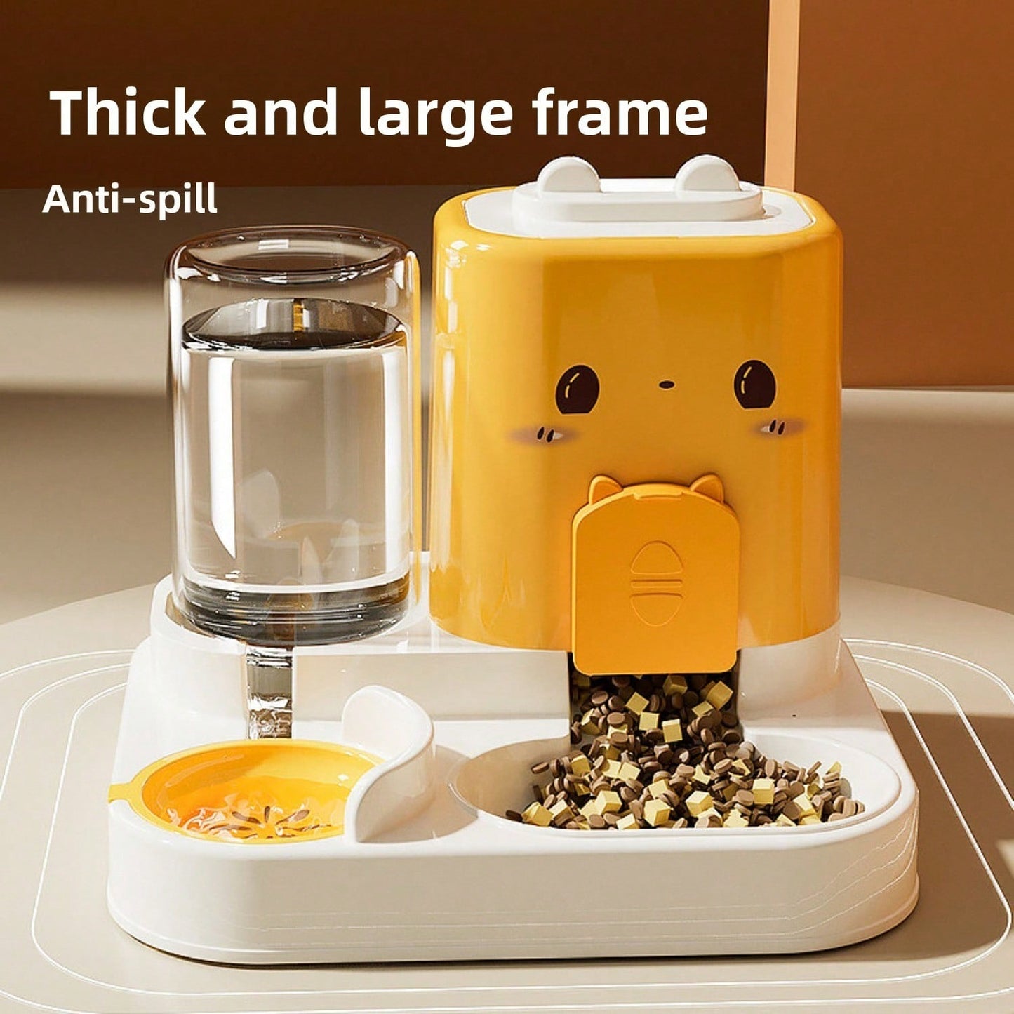 2-in-1 Automatic Pet Feeder and Water Dispenser - Large Capacity, Anti Spill, Stable for Cats and Dogs, Green
