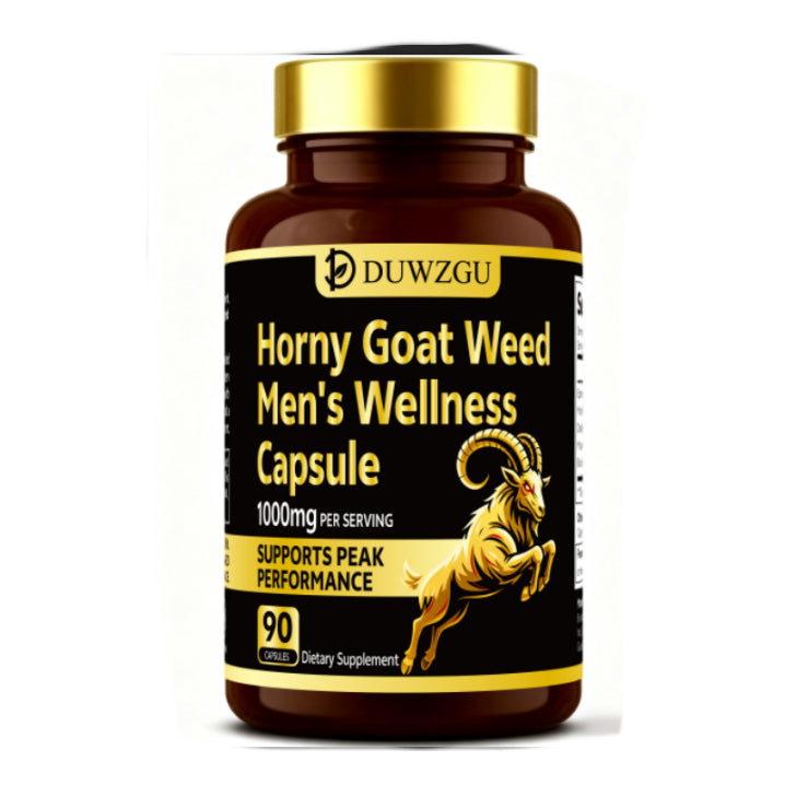 Epimedium Herbal Supplement Capsules - 90 Count Bottle