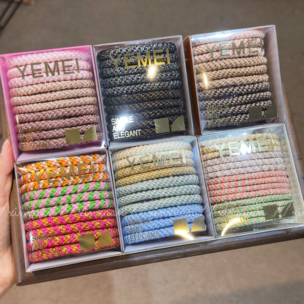 Elastic Woven Hair Bands - Set of 10 Pieces