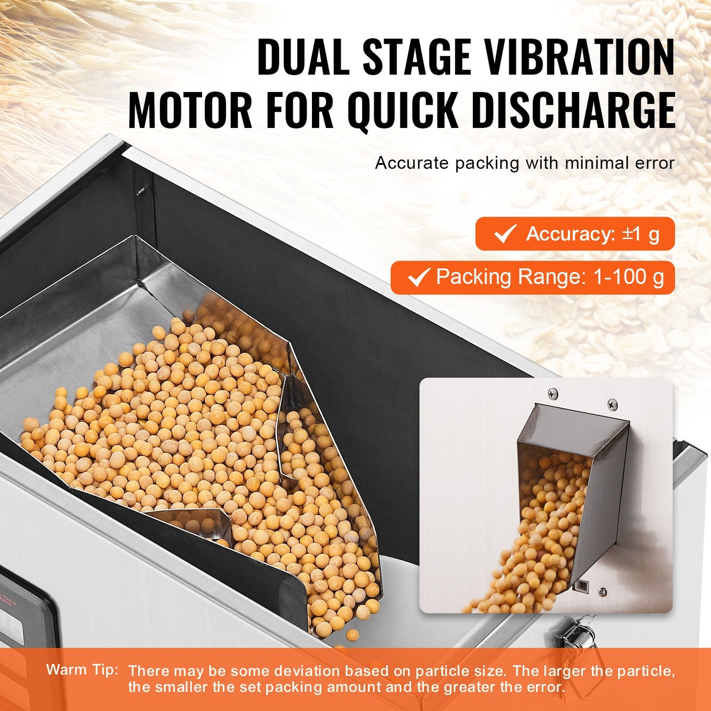 Automatic Powder Filling Machine for Grains Seeds Flour - Multi-Function Packaging Device