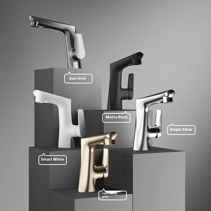 Pull-Out Kitchen Faucet - Modern Copper Design with Multiple Finish Options