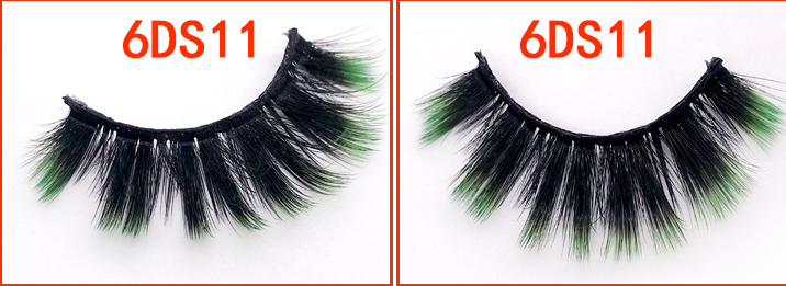Gradient Color 6D Mink Fake Eyelashes with Variety Styles for Dramatic Eye Look
