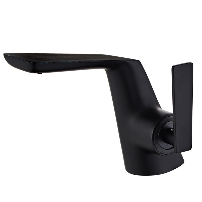 Copper Bathroom Faucet with Hot and Cold Water Mixer