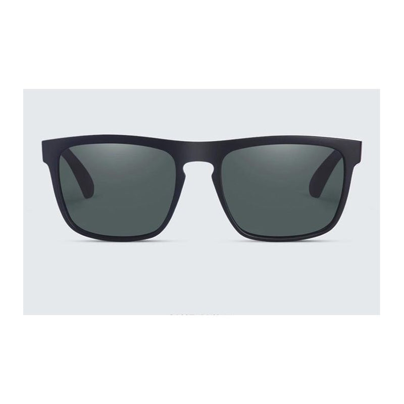 Polarized Square Vintage Sunglasses for Men & Women - Black