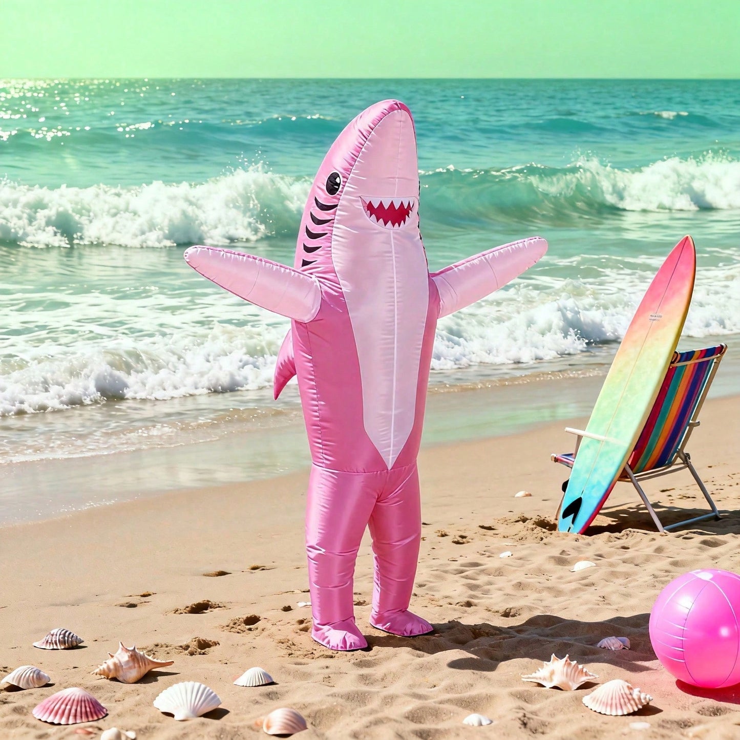 Shark Inflatable Costume for Adults - Funny Party Outfit