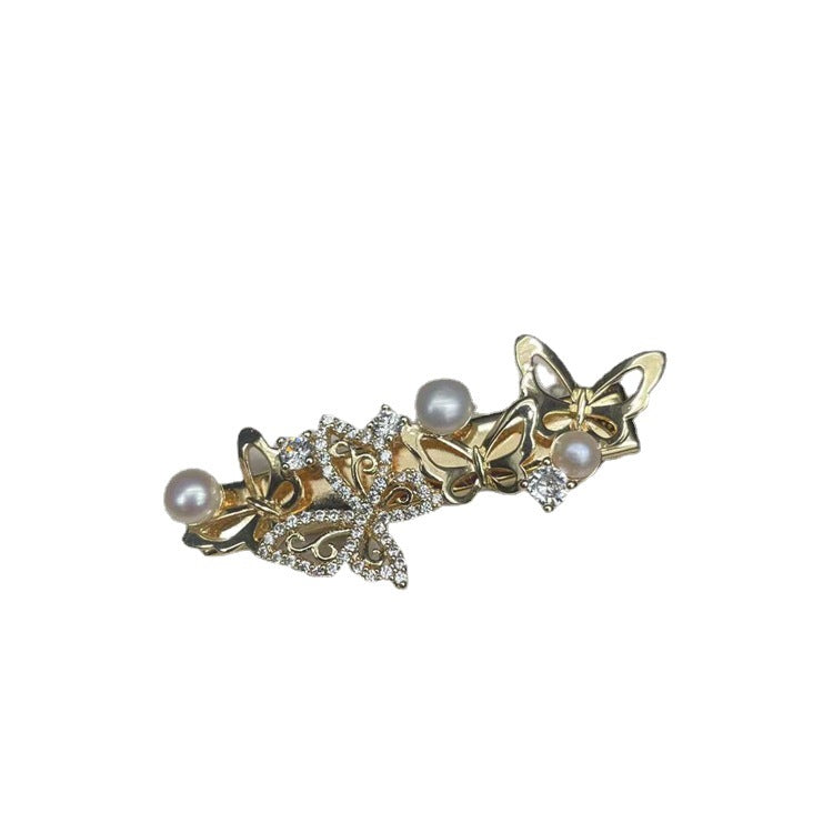 Pearl Branch Tassel Hairpin - White