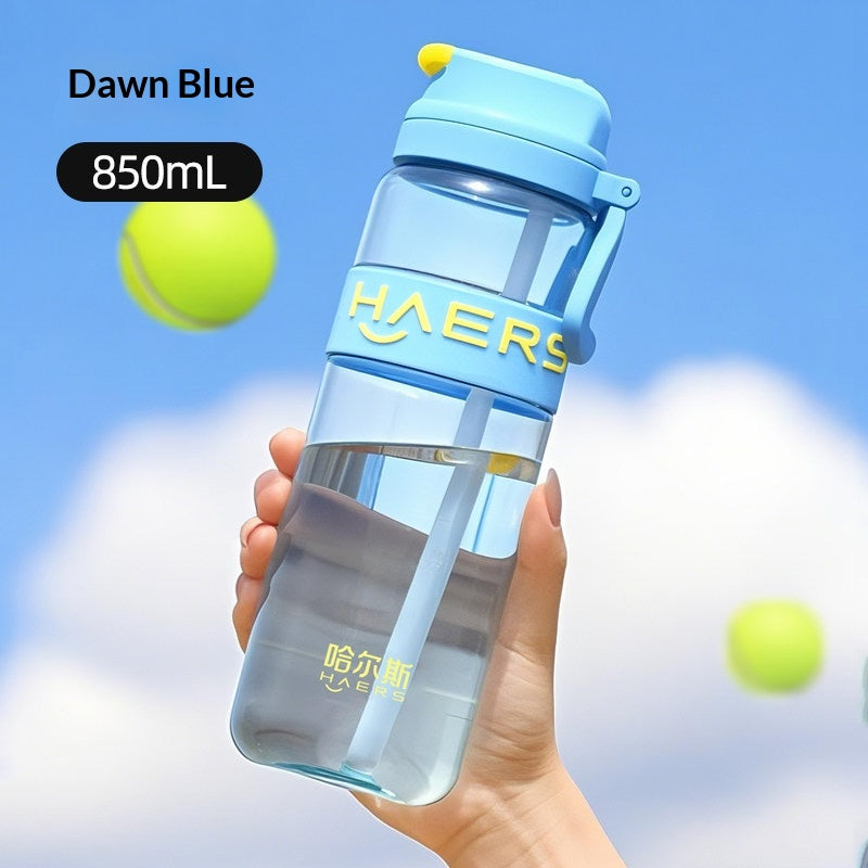 Portable Water Bottle for Kids & Women 850ml Sports Hydration with Straw