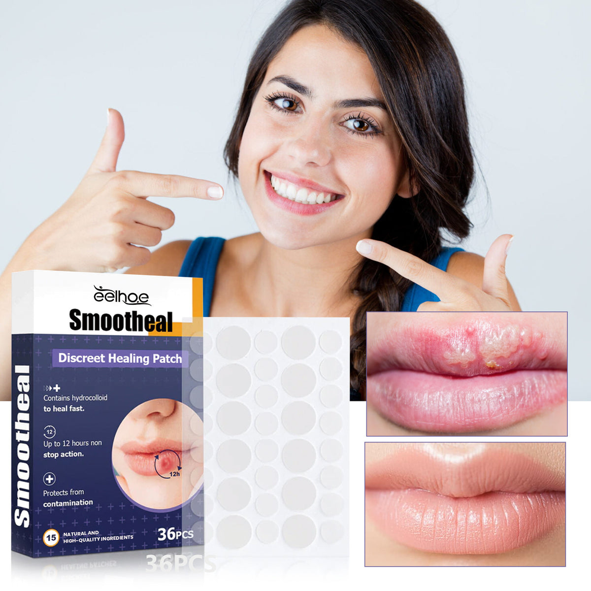 Moisturizing Lip Care Patch - 36pcs