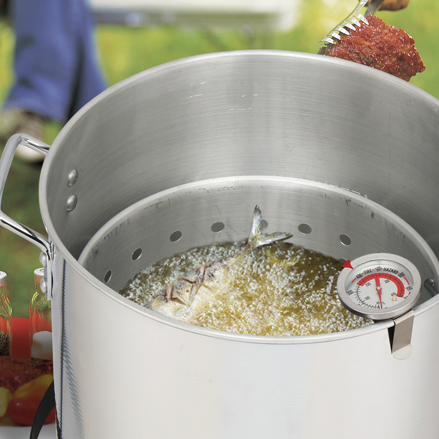 30QT Turkey Fryer & 10QT Fish Pot Set - Outdoor Cooking