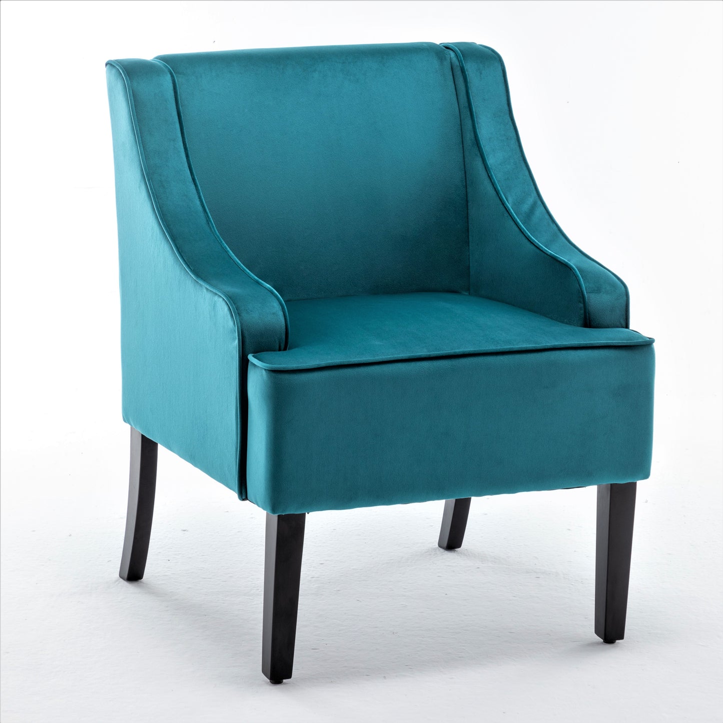 Versatile Upholstered Side Chair, Solid Wood Frame With Recessed