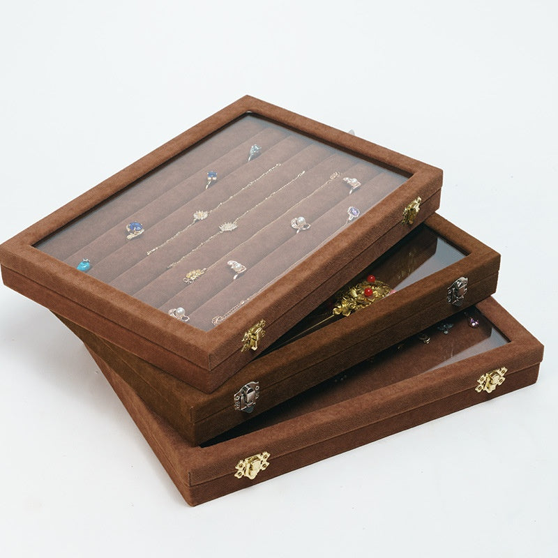 Jewelry Storage Box with Multiple Compartments for Rings, Necklaces & Bracelets