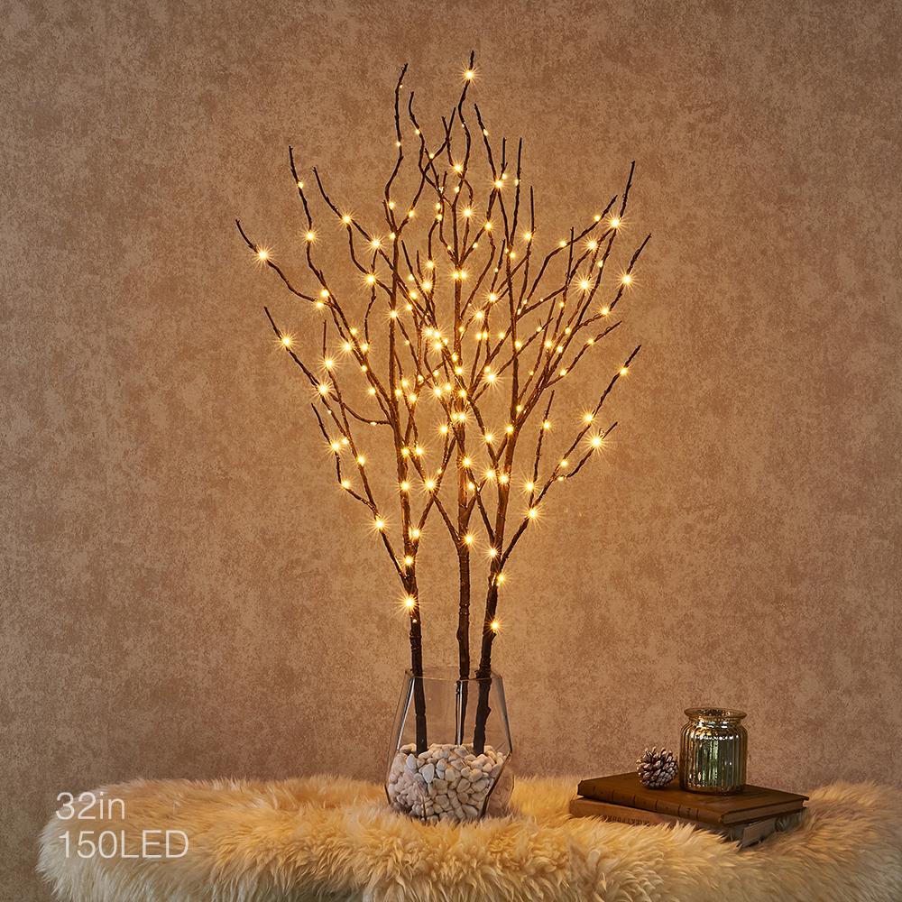 Willow Branch Lights with 100 LED Beads - Decorative Ambient Lighting