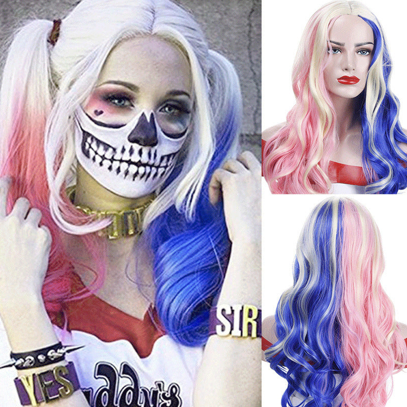 Long Curly Wig Full-Head Synthetic Hair - Multiple Colors