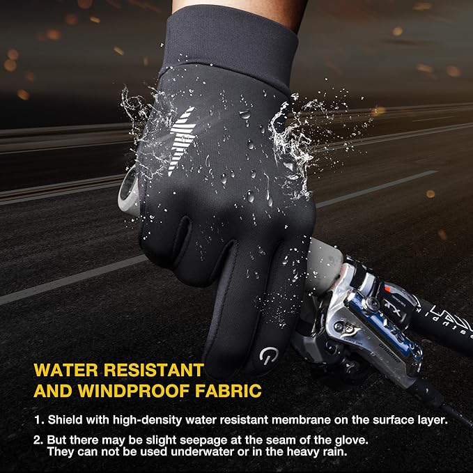 Premium Touchscreen Winter Gloves for Running, Cycling, Hiking