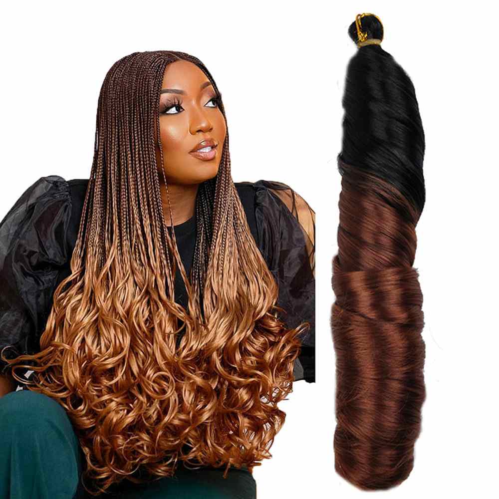 22 Inch French Loose Wave Crochet Braids Hair - 150g