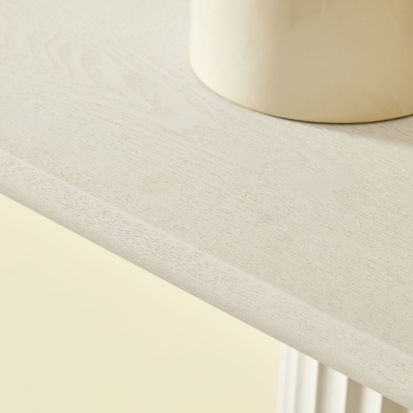 Modern White Console Table with Roman-Style Legs - 62.99 Inch