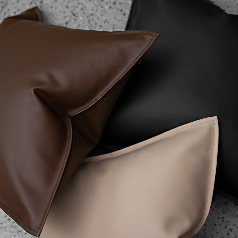 Nordic Style Leather Sofa Pillow Cover | Living Room Cushion Support