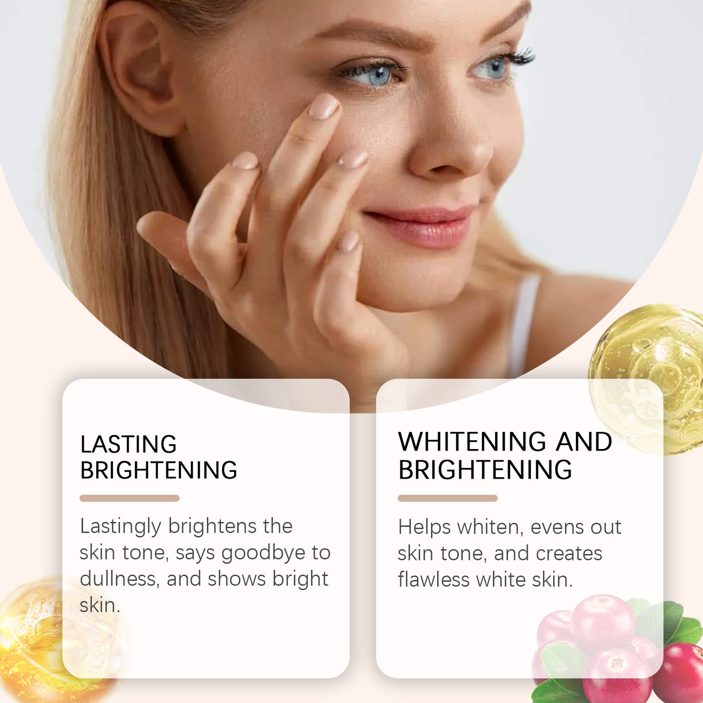Brightening Whitening Face Cream with Vitamin E and Glycerin - 50g