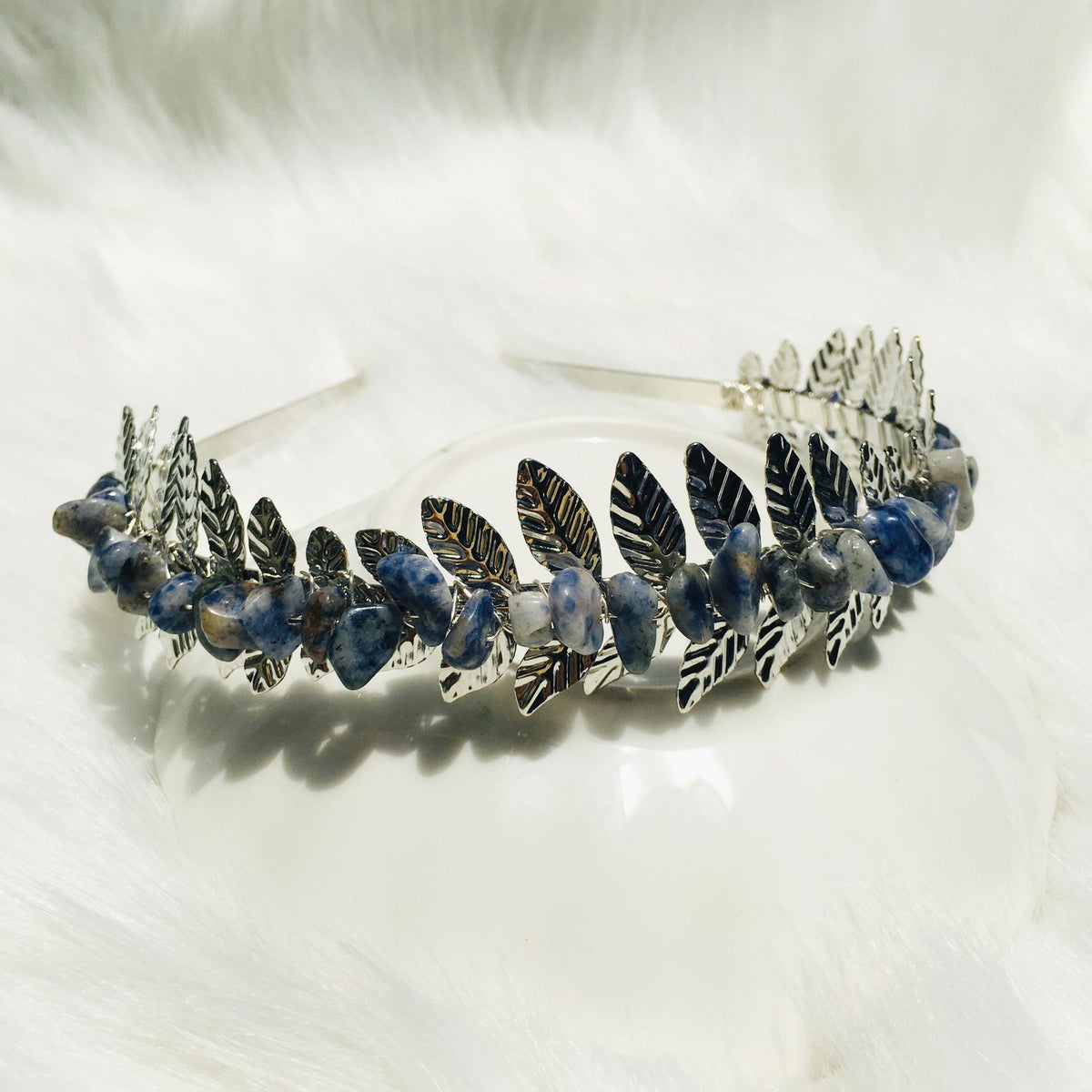 Natural Crystal Hairpin - Handmade Geometric Style